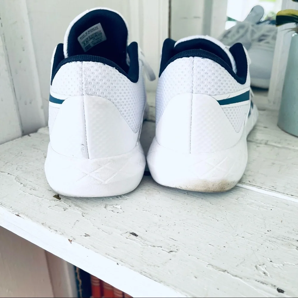 Reebok Womens Flexagon Energy 3 White Navy Running Shoes Sneakers Size 9 GUC - Picture 3 of 6